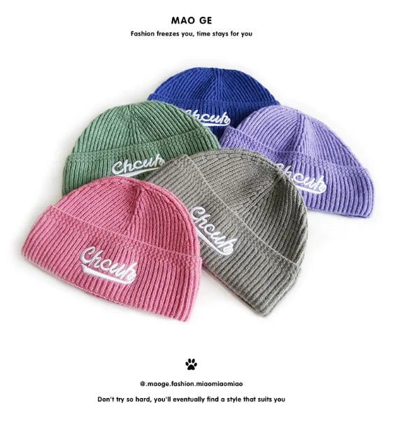 Embroidered Knitted Beanie