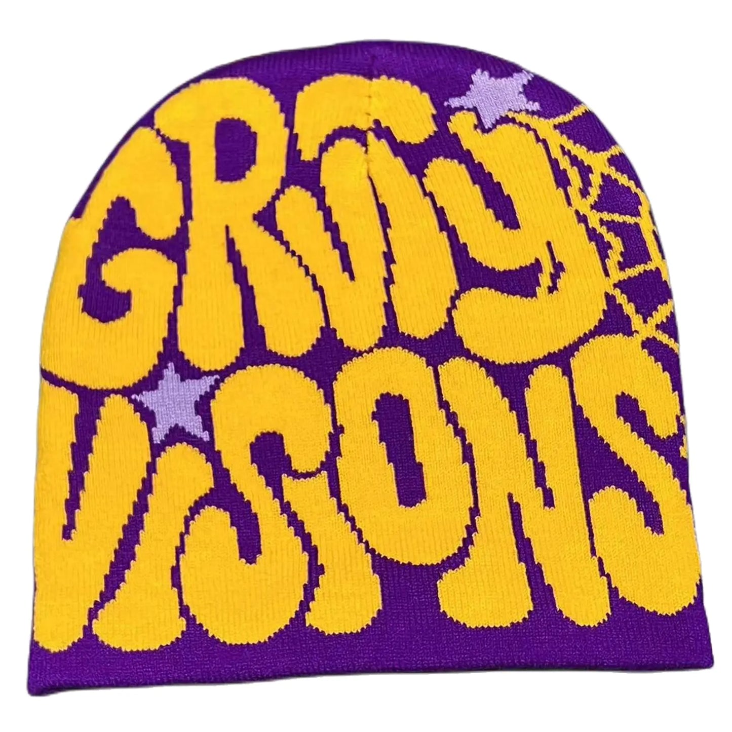 Beanie Y2k Letter Graphic Soft Warm Knitted