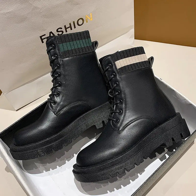 Chunky Sole Women's Martin Boots