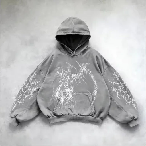Hooded Y2K Streetwear Sweatshirt