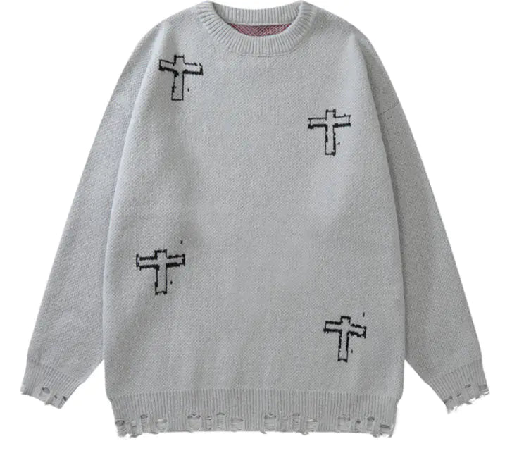 Y2K Grunge Knit Sweater