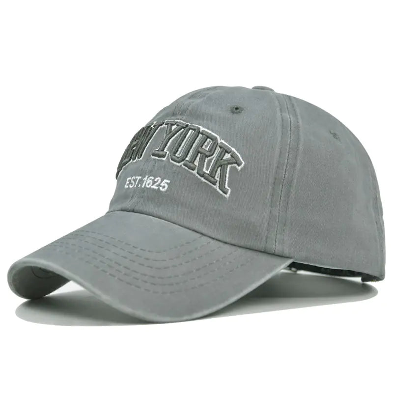 New York Embroidered Cotton Baseball Cap
