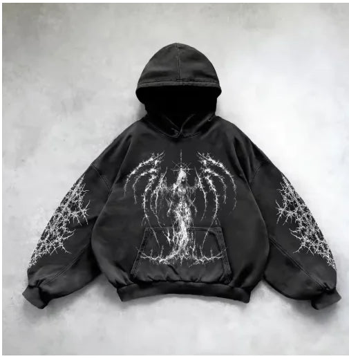 Hooded Y2K Streetwear Sweatshirt