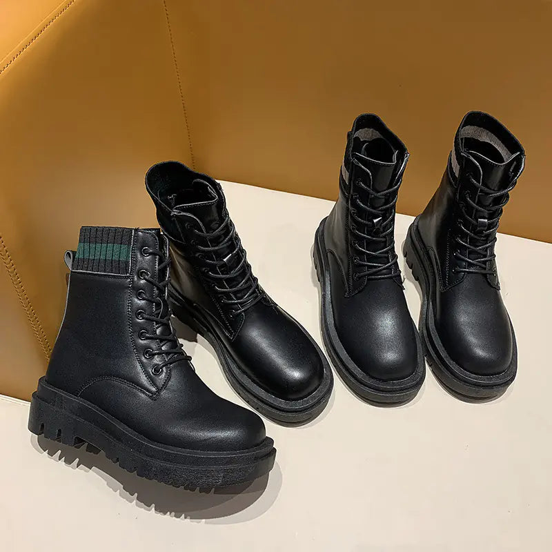 Chunky Sole Women's Martin Boots
