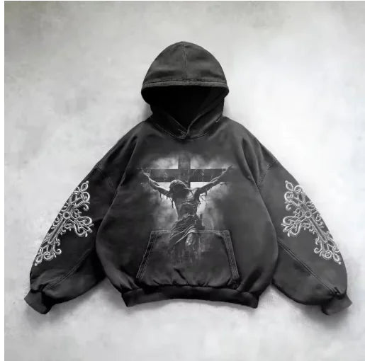 Hooded Y2K Streetwear Sweatshirt