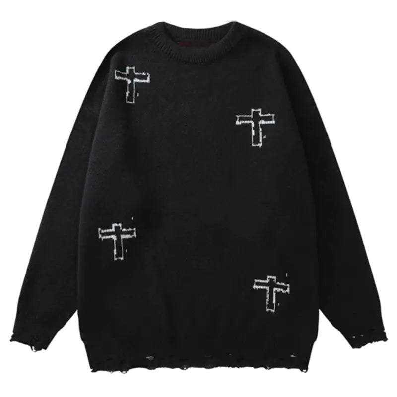 Y2K Grunge Knit Sweater