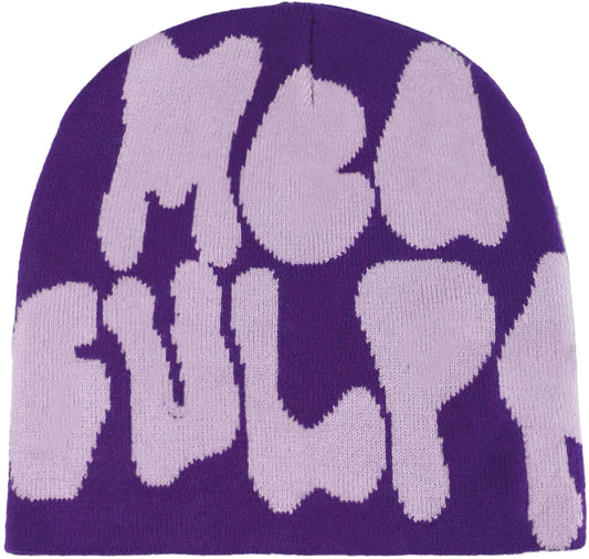 Purple Y2k Accessories Y2k Beanie