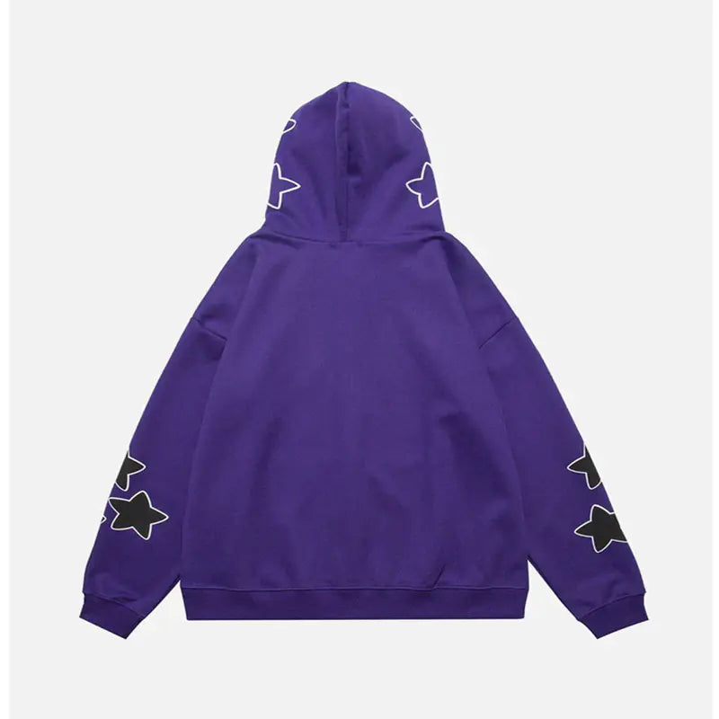 Harajuku Y2K Star Letters Hooded