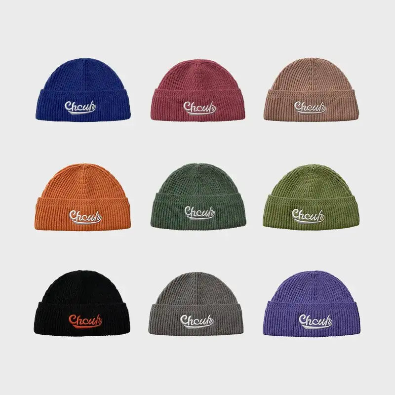 Embroidered Knitted Beanie