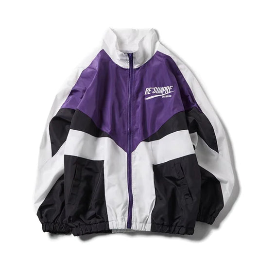 Deeptown Vintage Y2K Oversized Bomber Jacket