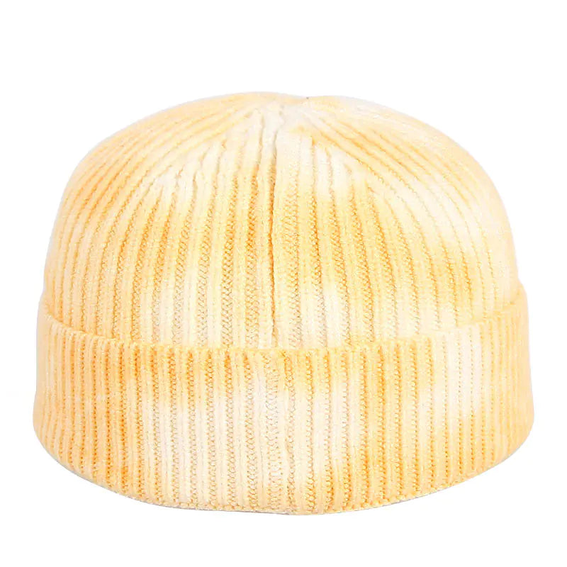 Tie-Dye Knitted Beanie Hat