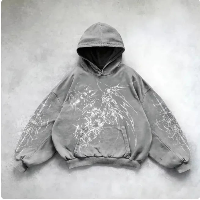 Hooded Y2K Streetwear Sweatshirt