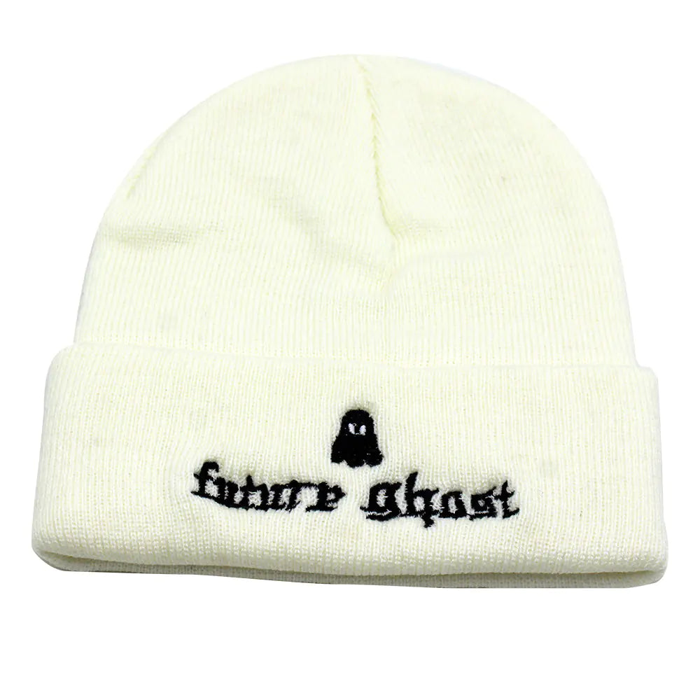 Ghost Wool Knit Beanie Hat