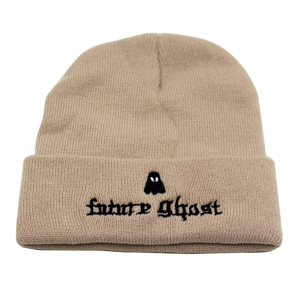 Ghost Wool Knit Beanie Hat