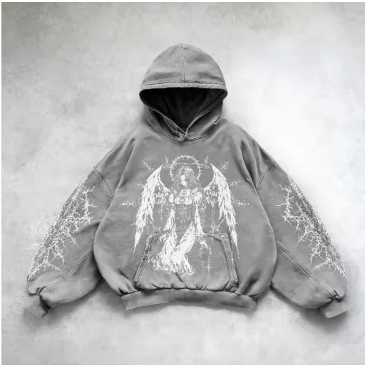Hooded Y2K Streetwear Sweatshirt