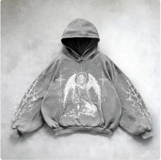 Hooded Y2K Streetwear Sweatshirt