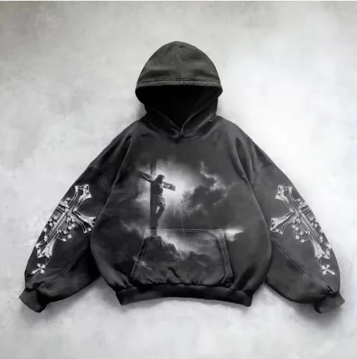 Hooded Y2K Streetwear Sweatshirt