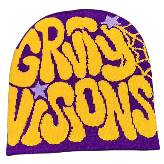 Beanie Y2k Letter Graphic Soft Warm Knitted