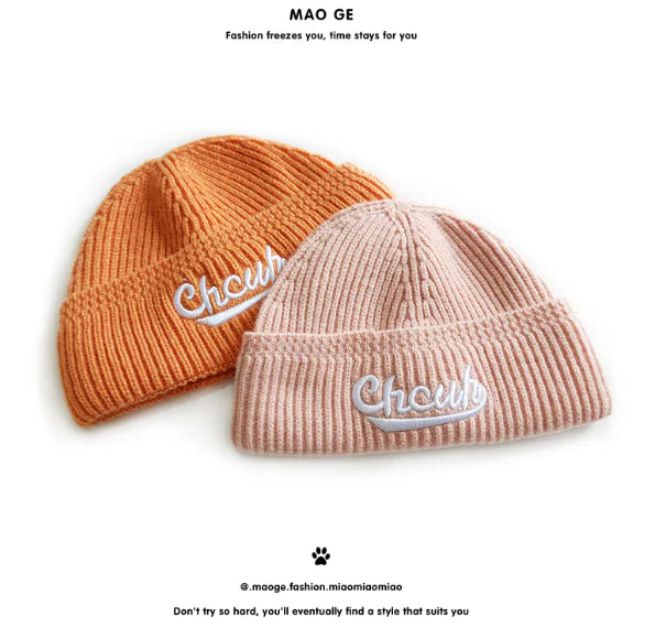 Embroidered Knitted Beanie