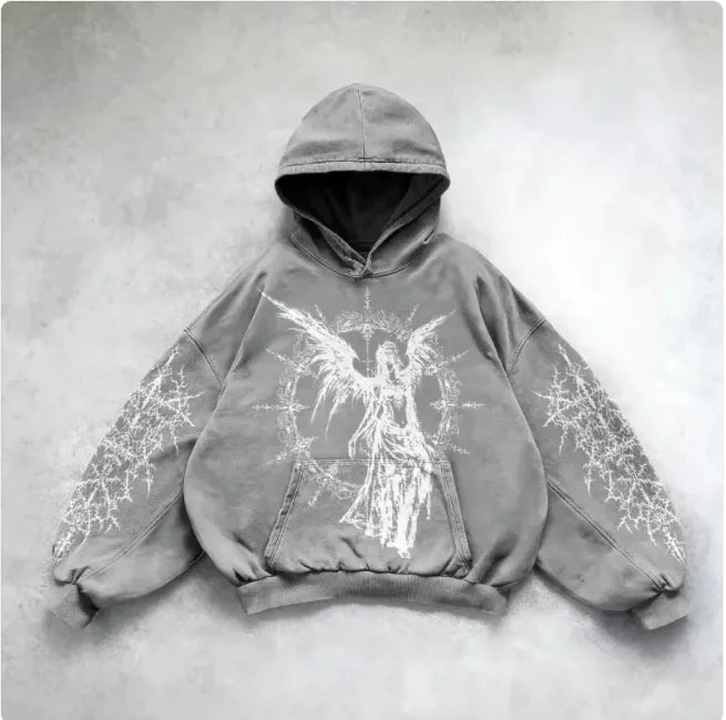 Hooded Y2K Streetwear Sweatshirt