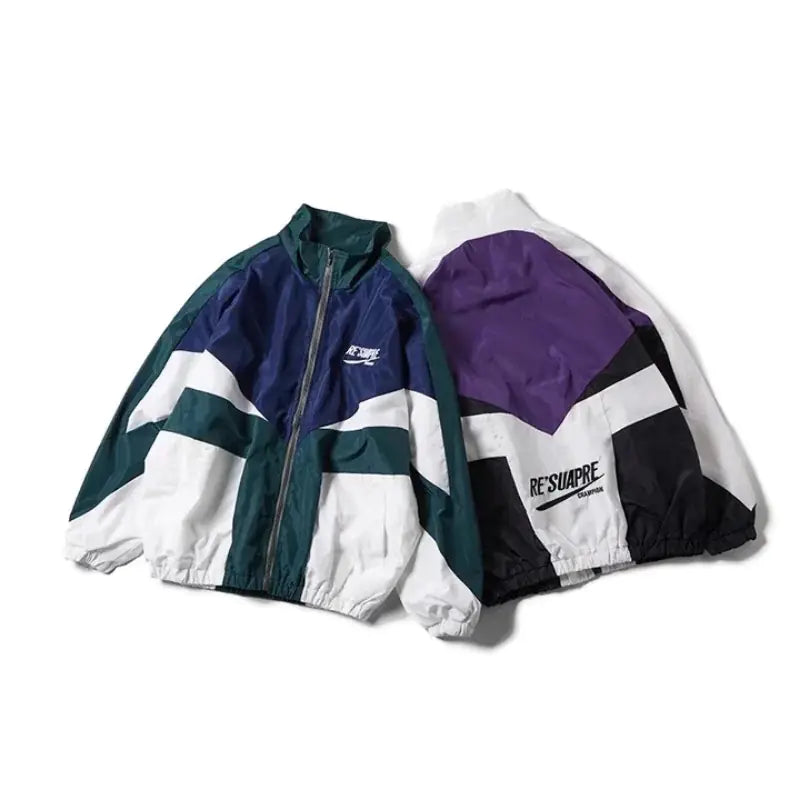 Deeptown Vintage Y2K Oversized Bomber Jacket