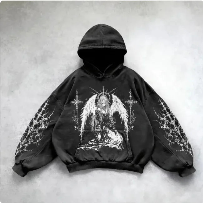 Hooded Y2K Streetwear Sweatshirt
