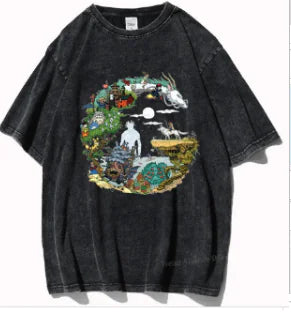 Studio Ghibli Graphic Tee - Unisex Vintage Style (One)