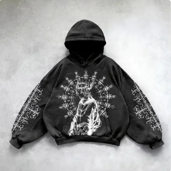 Hooded Y2K Streetwear Sweatshirt
