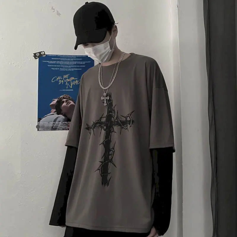 Men's Y2K Casual Long Sleeve T-Shirt