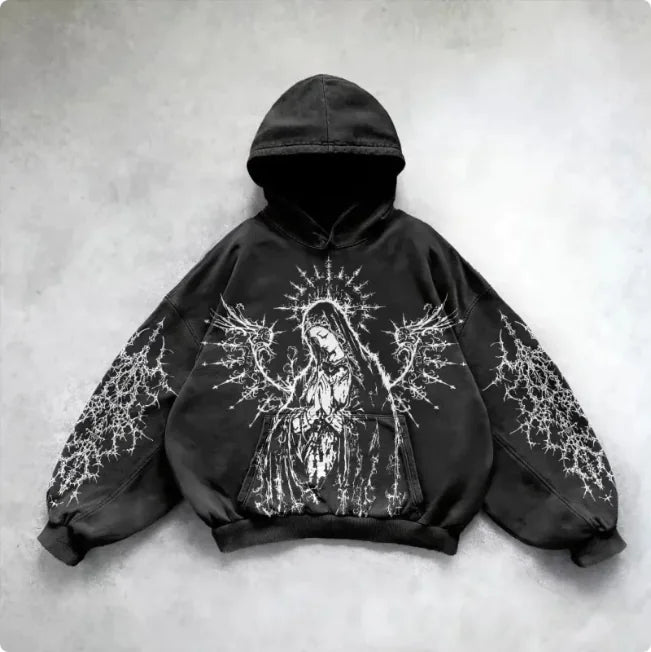 Hooded Y2K Streetwear Sweatshirt