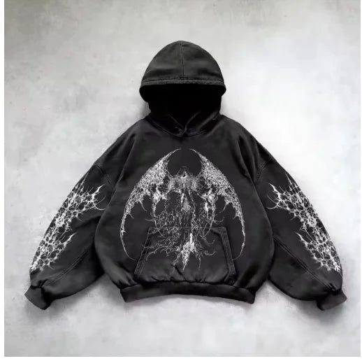 Hooded Y2K Streetwear Sweatshirt