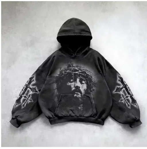 Hooded Y2K Streetwear Sweatshirt