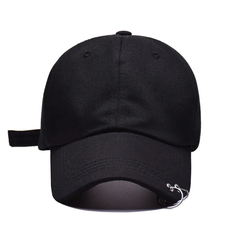 Black Circle Ring Hat