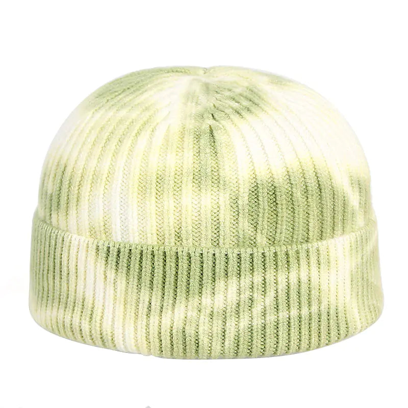 Tie-Dye Knitted Beanie Hat