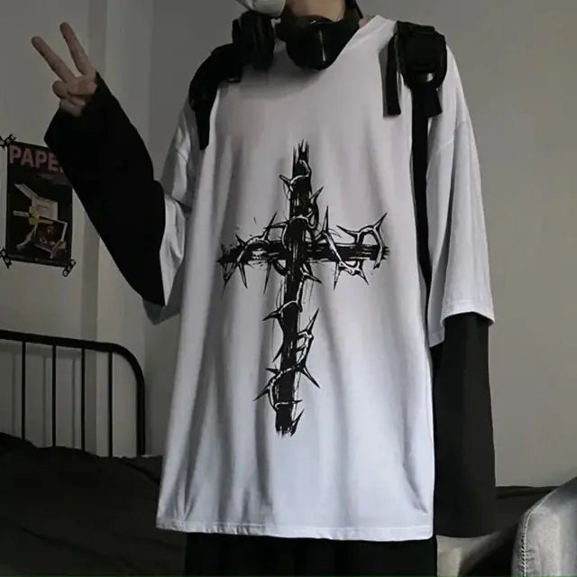 Men's Y2K Casual Long Sleeve T-Shirt