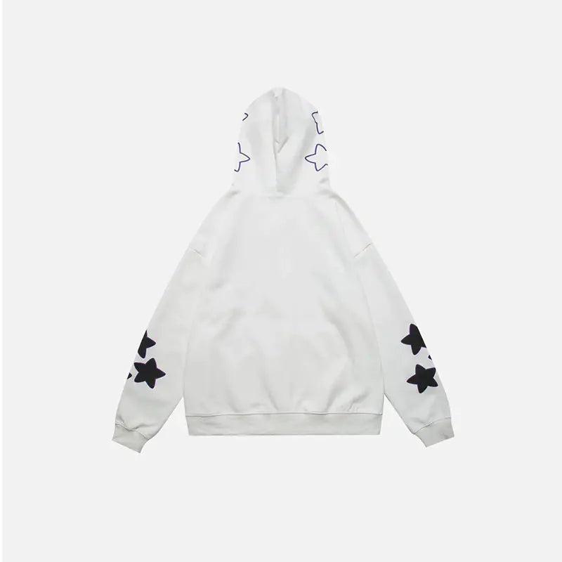 Harajuku Y2K Star Letters Hooded