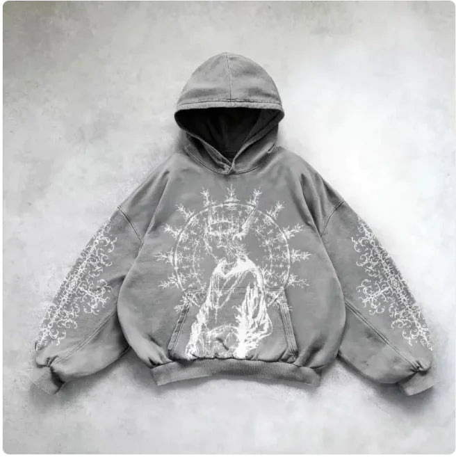 Hooded Y2K Streetwear Sweatshirt