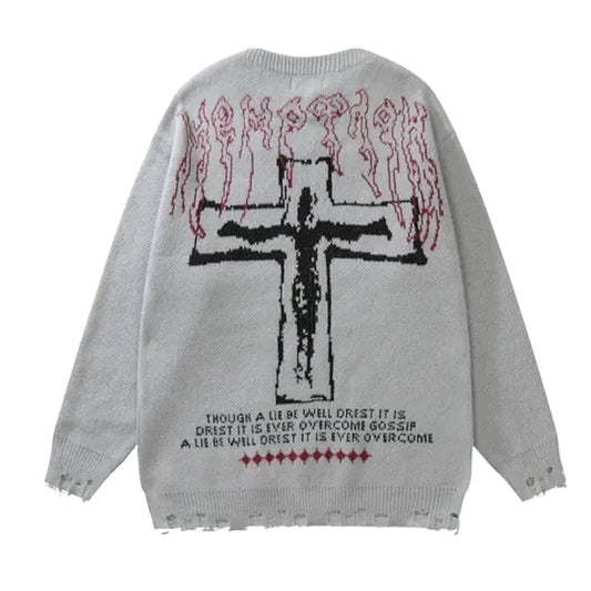 Y2K Grunge Knit Sweater