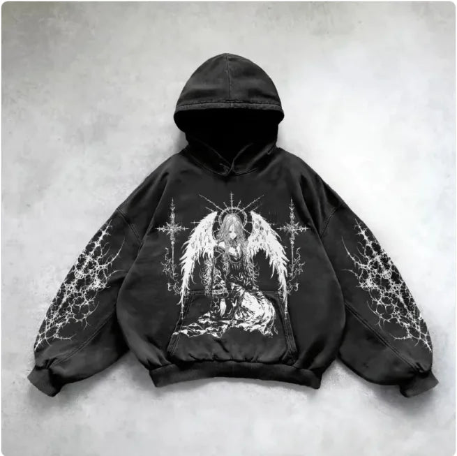 Hooded Y2K Streetwear Sweatshirt