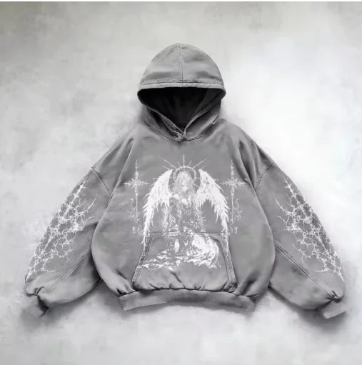 Hooded Y2K Streetwear Sweatshirt