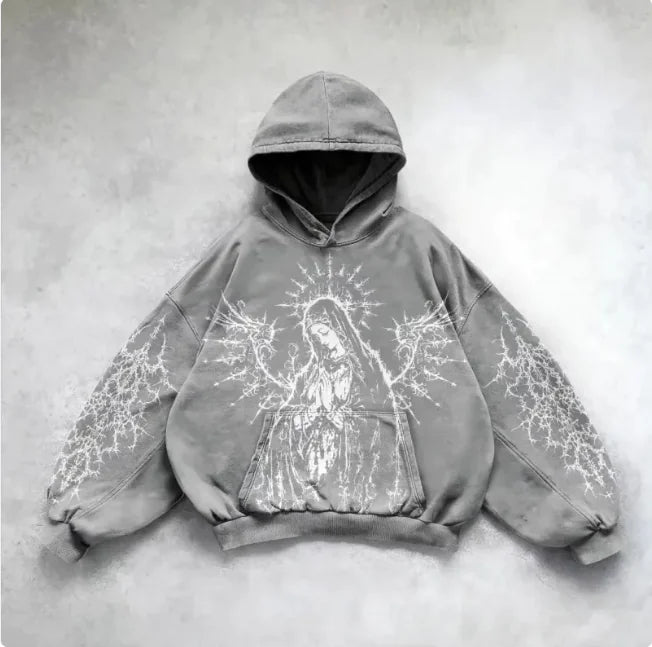 Hooded Y2K Streetwear Sweatshirt