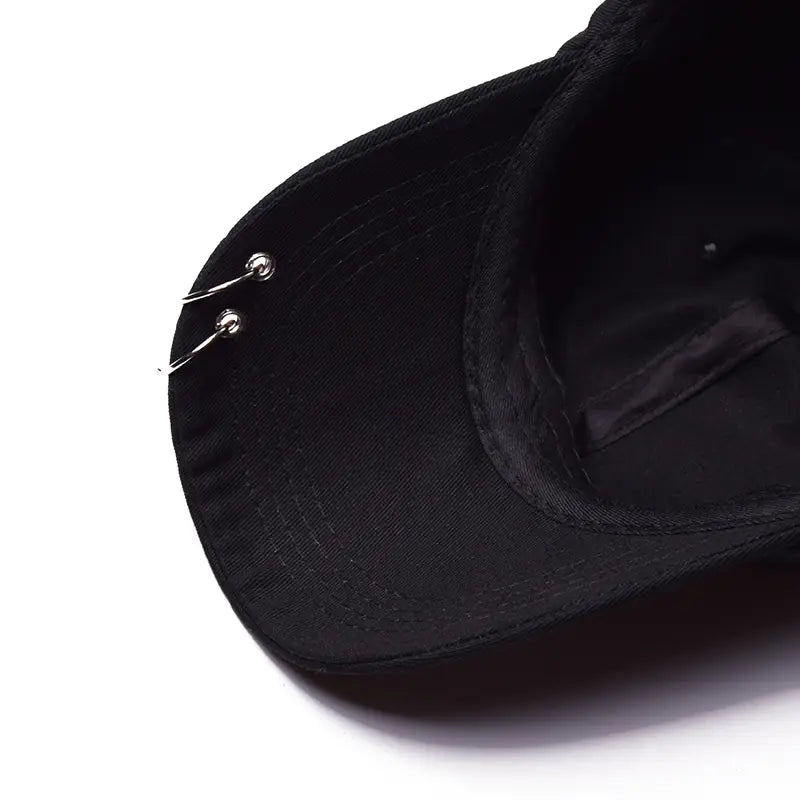 Black Circle Ring Hat