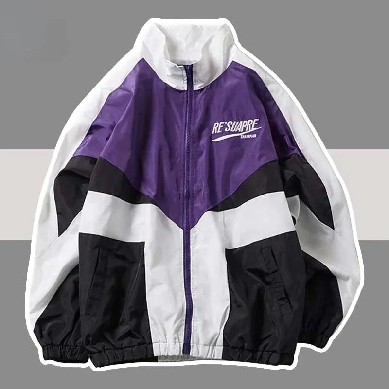 Deeptown Vintage Y2K Oversized Bomber Jacket