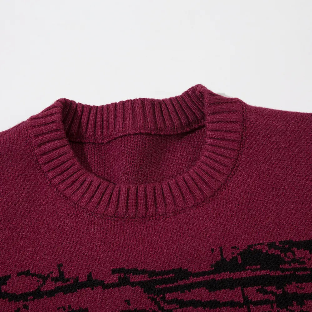 Vintage Y2K Oversize Anime Sweater