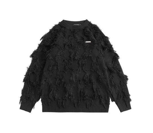 Y2K Streetwear Men's Loose Knitwear Jacket