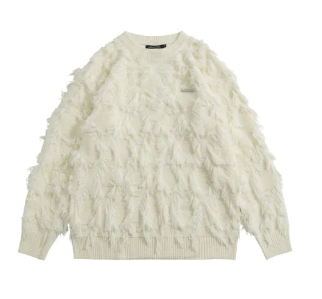 Y2K Streetwear Men's Loose Knitwear Jacket