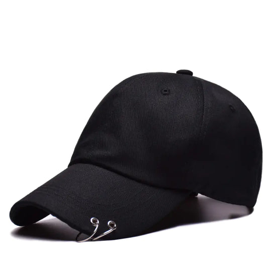 Black Circle Ring Hat