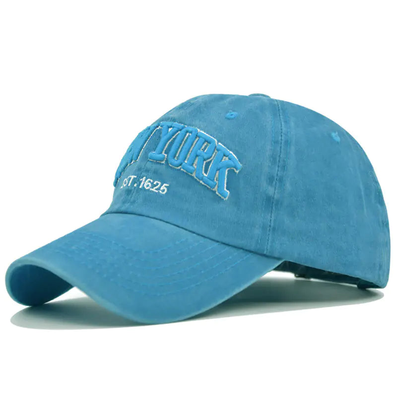 New York Embroidered Cotton Baseball Cap